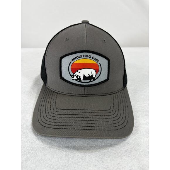 Outdoor Cap Other - Whole‎ Hog Cafe Hat Mesh Trucker Snapback Black Grey Dadcore